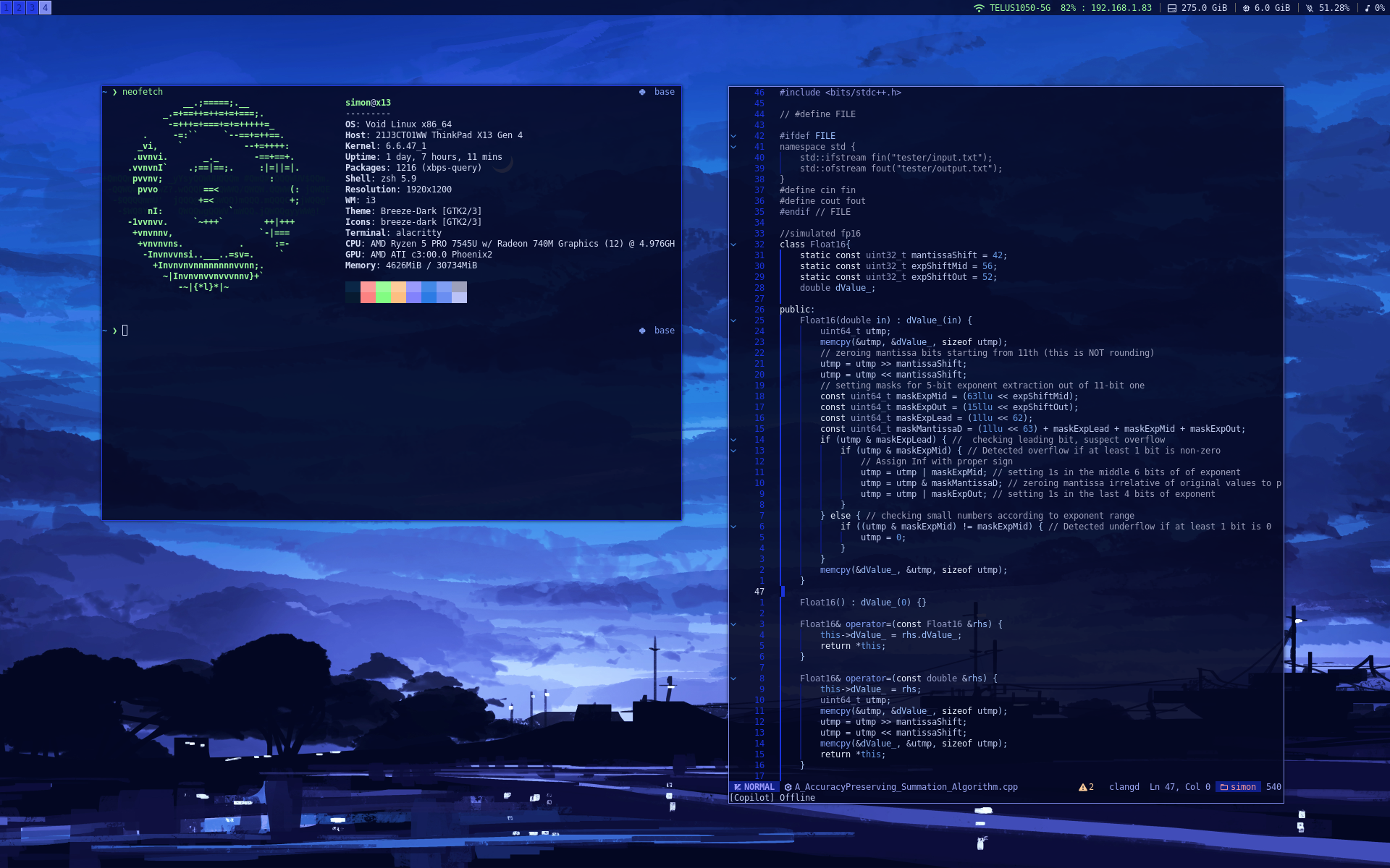 Linux desktop themed with HueMaster